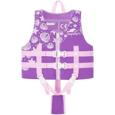 Imagem de Gogokids Colete de natação infantil, boias infantis – Jaqueta flutuante para meninos e meninas, auxílio de natação para piscina e praia, serve para 2 a 8 anos / 10 a 27 kg