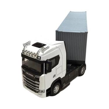 Imagem de Caminhão De Brinquedo De Liga Metálica Para Meninos Com Som E Luz, Mod