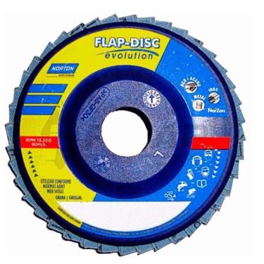 Imagem de Disco De Lixa Flap 4.1/2 X 7/8 Gr60 R822 Evolution Norton