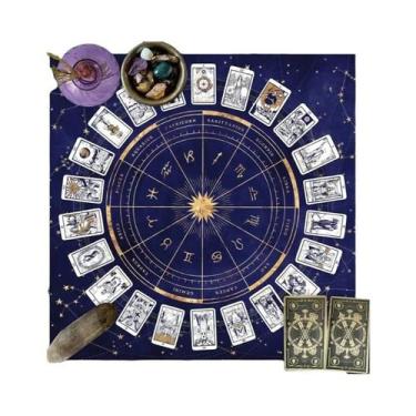 Imagem de Toalha De Mesa De Astrologia Com Signos Do Zodíaco, Impermeável, Marca