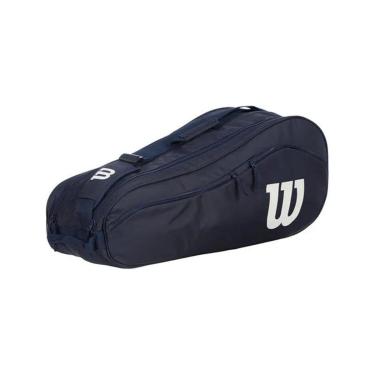 Imagem de Raqueteira Wilson Advantage 6 PK Marinho e Branco-Unissex
