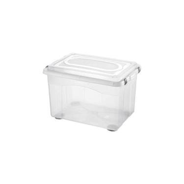 Imagem de Caixa Organizadora Sanremo Top Stock em Plástico Cristal 56L, UNICA