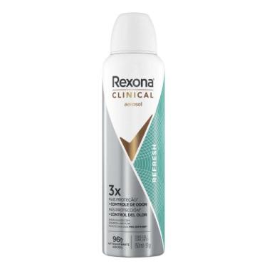 Imagem de Desodorante Aerossol Rexona Clinical Feminino Refresh 150ml, 1, 150ml/