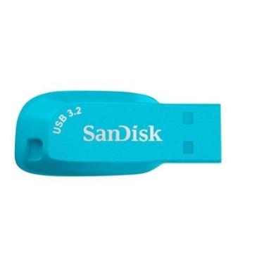 Imagem de Pen Drive 64GB SanDisk Ultra Shift, USB 3.2, Azul - SDCZ410-064G-G46BB-Unissex