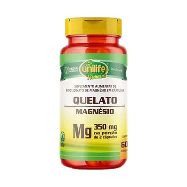Imagem de Magnésio Quelato 350mg 60 cápsulas Unilife-Unissex