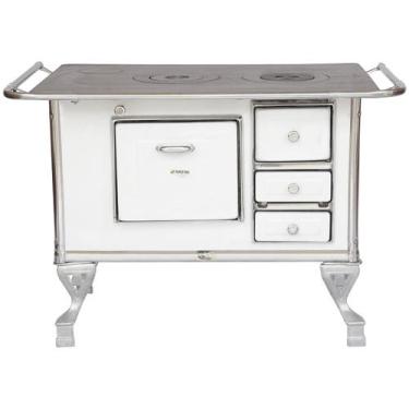 Imagem de Fogão a Lenha 2 Bocas Maestro N2 Branco E, Branco