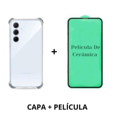 Imagem de Capa TPU Transparente + Película para Samsung Galaxy M35 - Pop Shope