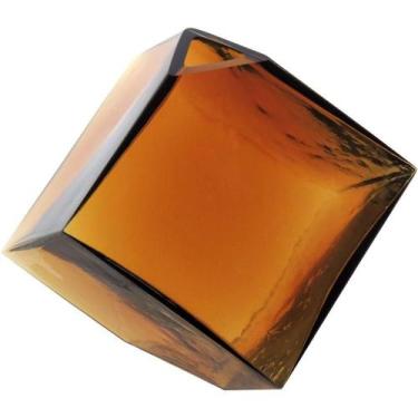 Imagem de Vaso Decorativo Enfeite Casa Vidro âmbar 15x15 Cm - NH