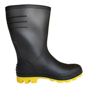 Imagem de Bota 7 Leguas Borracha PVC Galocha Cano Médio Impermeável com Forro Mo