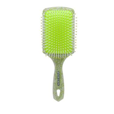 Imagem de Escova De Cabelo Desembaraçante Raquete Glitter Marco Boni, Verde