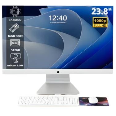 Imagem de Computador All In One 23.8" Intel Core i7 16GB RAM, 512GB SSD, WINDOWS 11 Pro HDMI VGA USB Maximus Grasep - D-AI12