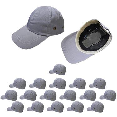 Imagem de Bone com Capacete EPI Kit 17 Uni Obra Construcao Seguranca Casquete Reparo Conserto Trabalho Protecao Resistente