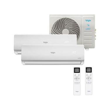 Imagem de Ar Condicionado Bi Split Inverter Elgin 18000 BTUs (1x9000 + 1x18000) Quente e Frio 220V MTQE18C2CB