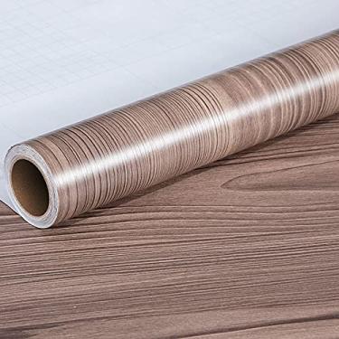 Imagem de WSWJDW Adesivos de parede de vinil de madeira à prova d'água Papel de parede de papel autoadesivo de portas Gabinete de mesa Adesivo decorativo de móveis modernos, 5,60 cm x 2 m