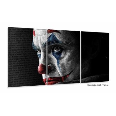 Imagem de Quadro Decorativo Coringa 120x60 3 peças Sala Quarto