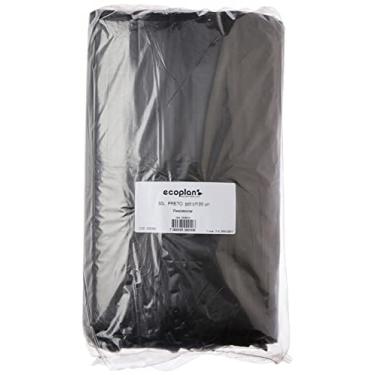 Imagem de Saco Para Lixo, Ecoplan, 50 Litros, Preto, 63x80 cm, Pacote com 100