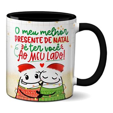 Imagem de Caneca Natal Flork Melhor Presente é Você ao Meu Lado (Preta)