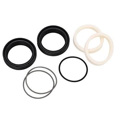 Imagem de Keenso Kit de limpador de pó para garfo dianteiro de bicicleta, anéis de vedação de óleo para garfo dianteiro de borracha de aço inoxidável para manutenção Rockshox