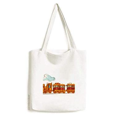 Imagem de Bolsa sacola de lona com tema de desenho animado da Grã-Bretanha, cultura country