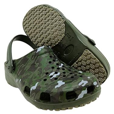 Imagem de Calçado EPI Clog Babuche Profissional SoftWorks Antiderrapante Para Trabalho Estampado Militar BB36