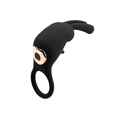 Imagem de Vibrador 10 Velocidades Galo Anéis Clitóris Estimulação Unissex Atraso Ejaculação Estimulador Erótico Zatla Shop (Preto)