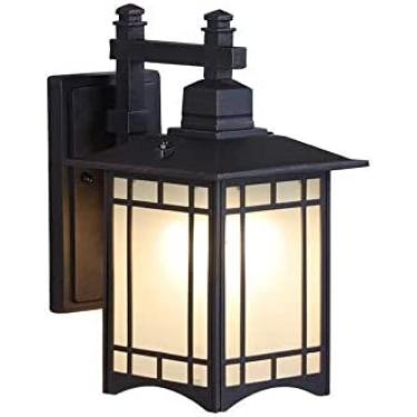Imagem de Luminária De Parede Externa Retrô Japonesa Antiga, Luminária De Parede Para Pátio De Jardim, Antiquário, À Prova D'água, Iluminação De Porta De Jardim Externa, Arandela De Alumínio Montada Na Pare