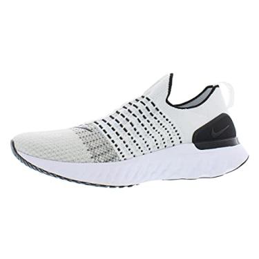 Imagem de Nike Men's React Phantom Run Flyknit 2 Running Shoes (White/Black, Numeric_9)