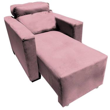 Imagem de Poltrona Do Papai E Mamae Retratil e Reclinavel Florença Rosa