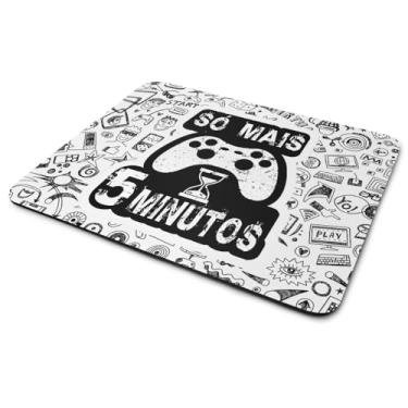 Imagem de JPS INFO, Mouse Pad Gamer - Só Mais 5 minutos - Branco