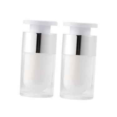 Imagem de Beaupretty 2 Unidades recipientes cosméticos recarregáveis frasco recarregável sem ar recipiente de garrafa cosmética tonalidade labial brilho labial recipientes de viagem vácuo