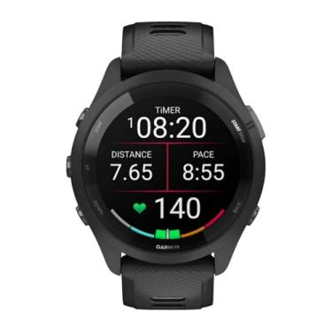 Imagem de Garmin Smartwatch de corrida Forerunner 265, visor AMOLED colorido, métricas de treinamento e informações de recuperação, preto e cinza claro
