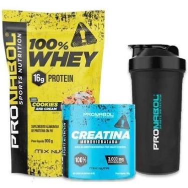 Imagem de Combo Força Whey Cookies And Cream + Creatina - Pronabol-Unissex