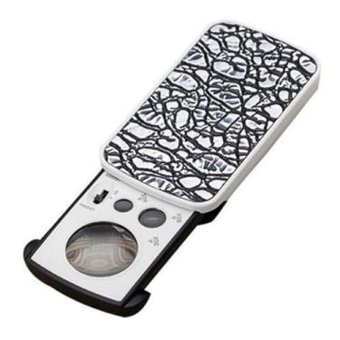 Imagem de Lupa de joalheiro com luz 30x 60x 90x com luz LED e UV, lupa para joias, loop de ampliação, portátil type1