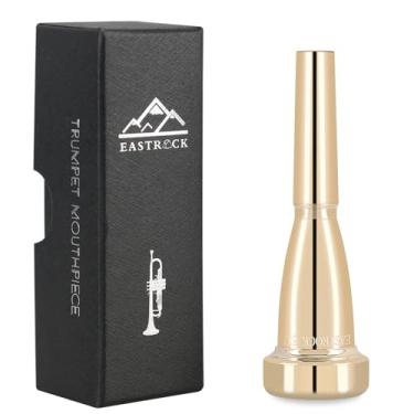 Imagem de EASTROCK Bocal de trompete 5C banhado a ouro pesado em forma de bala pacote a vácuo