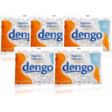 Imagem de Kit 5 Pacotes de Algodão Hidrófilo Bola 50g Dengo