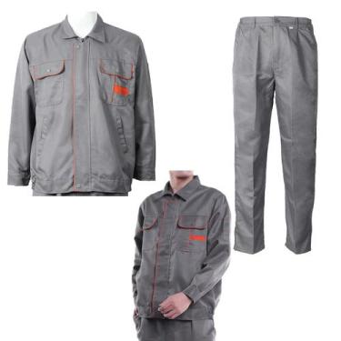Imagem de Conjunto Uniforme EPI Segurança do Trabalho Listra Refletiva Construça