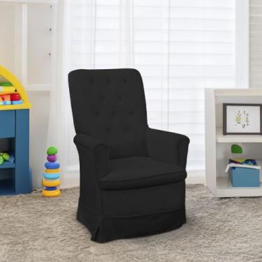 Imagem de Poltrona Amamentação para Quarto Claudia Amo Estofados, Preto