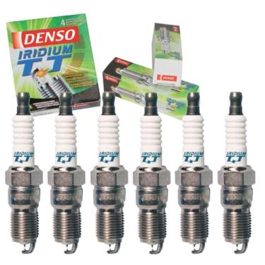 Imagem de 6 velas de ignição DENSO Iridium TT compatíveis com Ford Mustang 2.8L 3.8L 3.9L V6 1979-2004