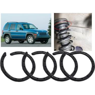 Imagem de Silenciador universal de mola helicoidal 4 peças, manga de borracha, protetor redutor de ruído de suspensão dianteira traseira inferior para carro, SUV, van e caminhão