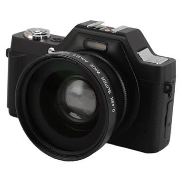 Imagem de Câmera Digital 4K, Câmera de Vídeo Com Zoom de 20X, Filmadora Com Foco Automático e Tela LCD de 2,88 Polegadas, Câmera Selfie Portátil de 58 MP para Transmissão Ao Vivo de (Preto)
