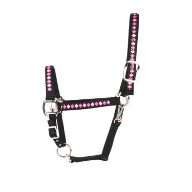 Imagem de Red Haute Horse Cabresto de cavalo Elite equino PA1402, rosa Argyle