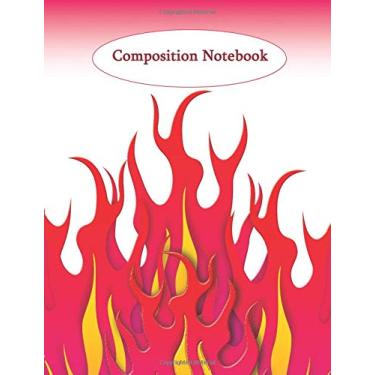 Imagem de Composition Notebook: Funky Flames, college ruled composition book for school studies and personal journaling.