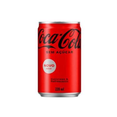 Imagem de CocaCola 220ml Lata Kit C/12 und Original ou Zero - Coca-Cola, 12x Zer