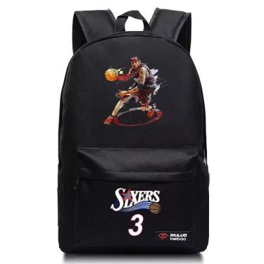 Imagem de Mochila SANMU Casual Style NBA Star Allen Iverson Pattern
