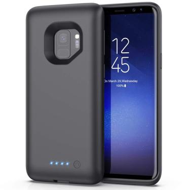 Imagem de Capa de bateria Trswyop 6000mAh para Samsung Galaxy S9 preta