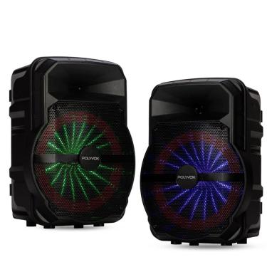 Imagem de 2 Caixa De Som Amplificada XC-710T tws Polyvox Bluetooth 300w Woofer 10 Polegadas