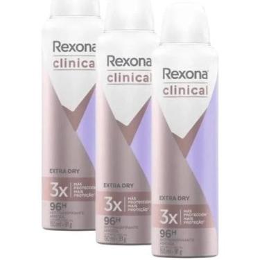 Imagem de Kit Desodorante Antitranspirante Aerosol Rexona Clinical Extra Dry 150