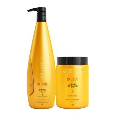 Imagem de KIT Shampoo 1 LITRO + Máscara 1 KG da Linha Repair System - ANEETHUN