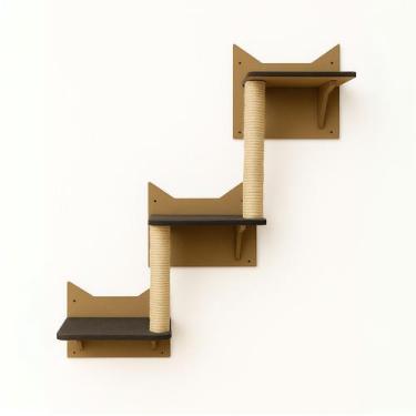 Imagem de Prateleira Escada Arranhador Poleiro para Gatos Escaladador Playground