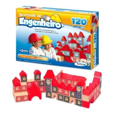 Imagem de Blocos Brincando De Engenheiro 120 Peças 52798 Xalingo